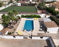 Bowling green and bar-restaurant area