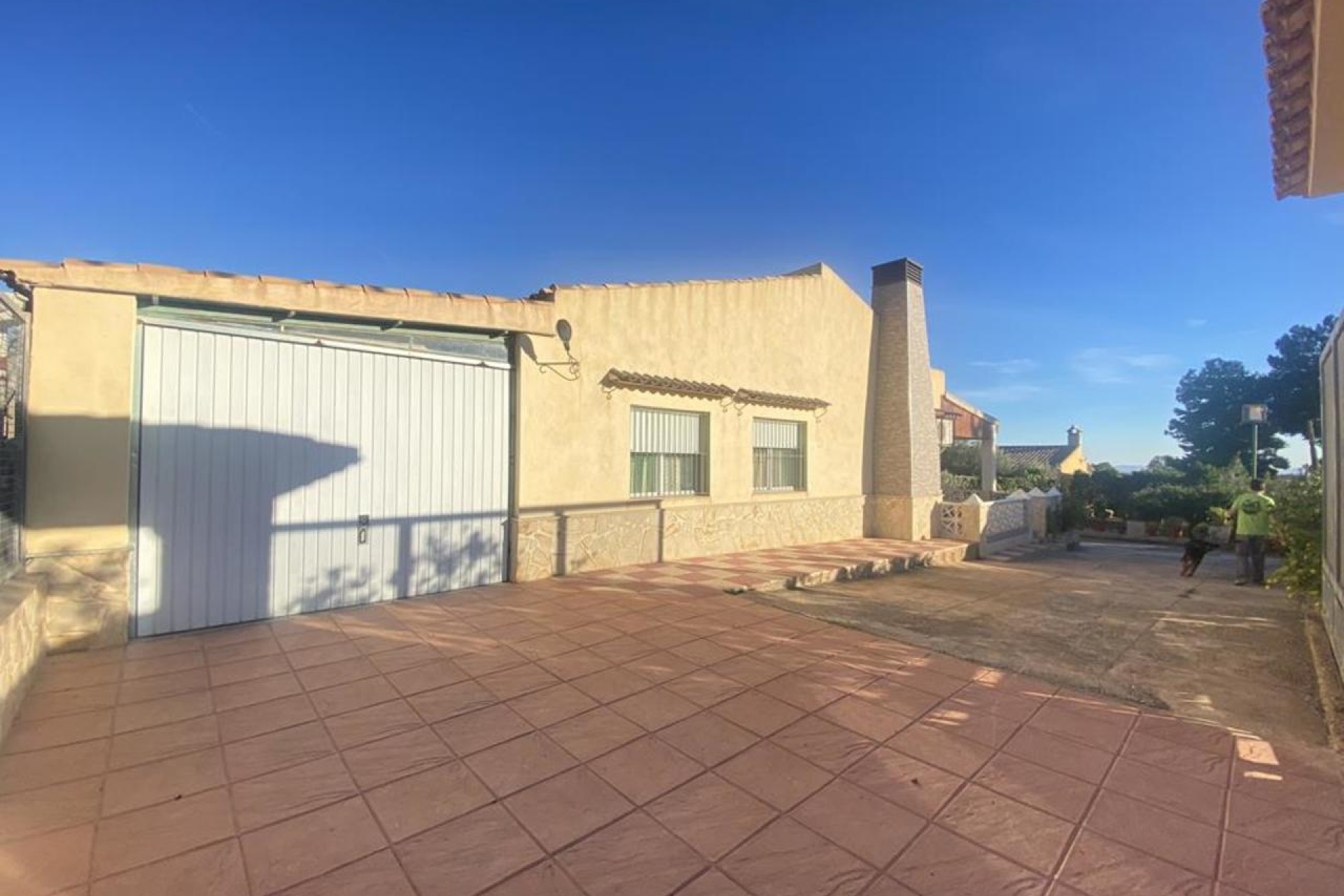 Covered porch with BBQ