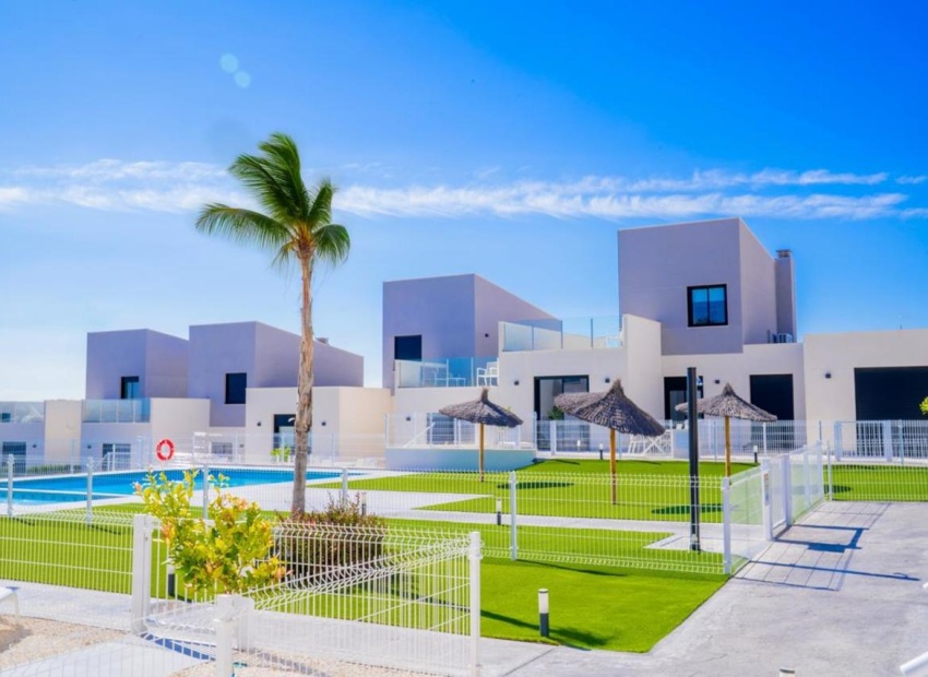 Exterior of modern townhouses