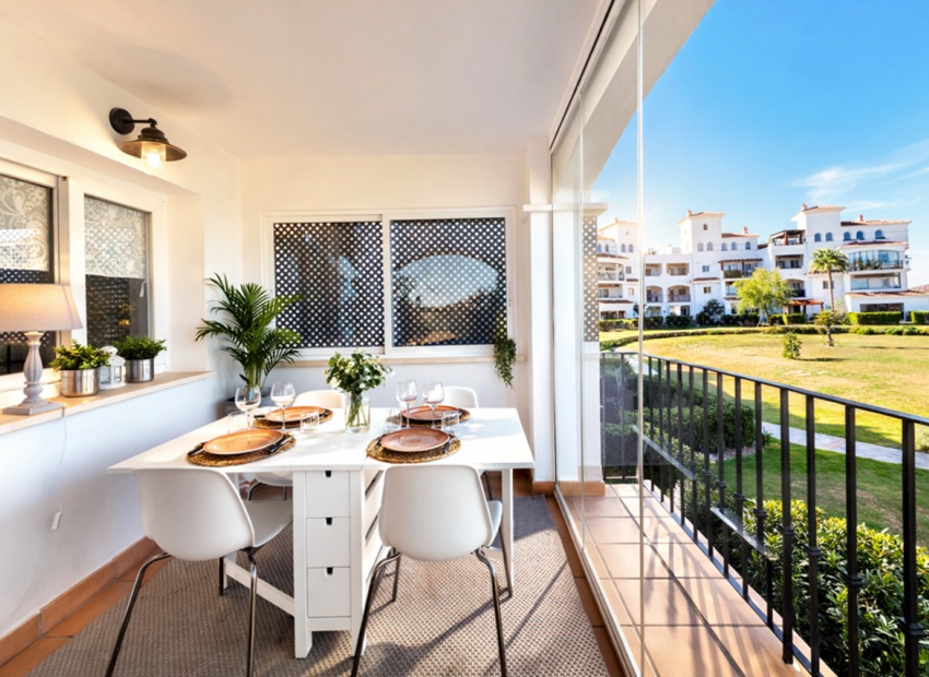 Grande terrasse fermée Hacienda Riquelme