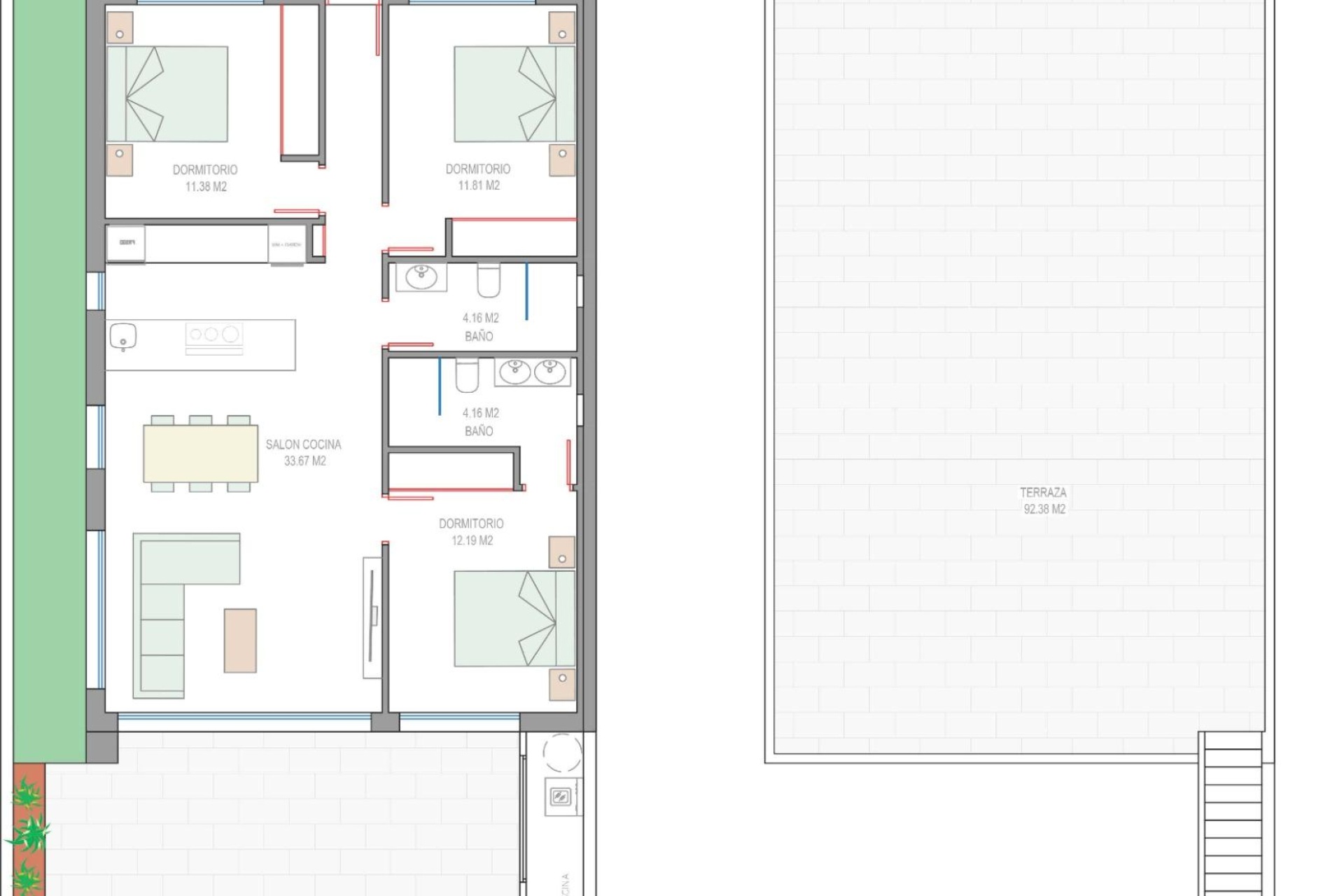 Nieuwbouw Woningen - Villa - Mar Menor - Los Alcazares
