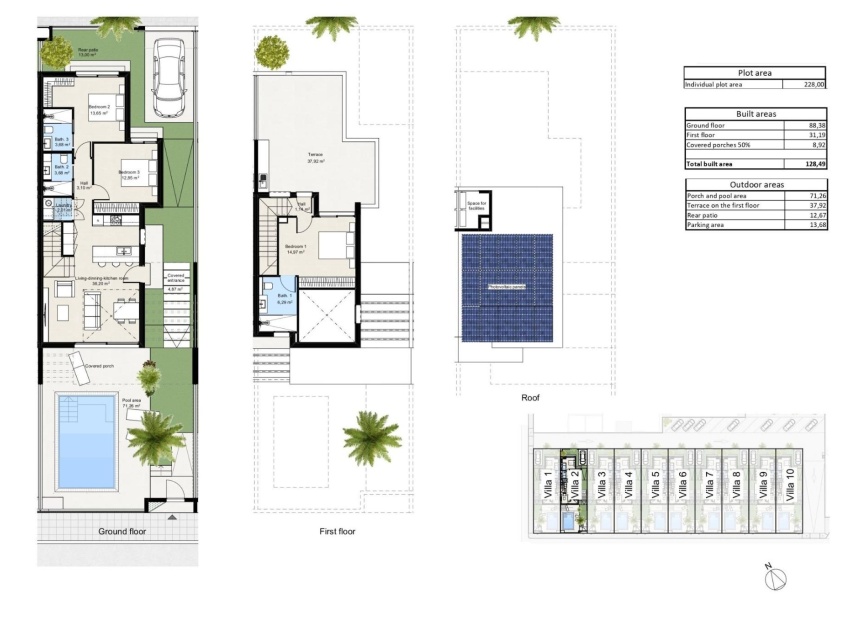 Nieuwbouw Woningen - Villa - Mar Menor - Los Nietos