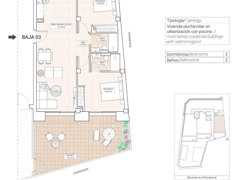 Nouvelle construction - Appartement - Hondón de las Nieves