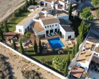 Piscina climatizada jardín villa Murcia