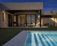 terraza cubierta villa moderna Murcia