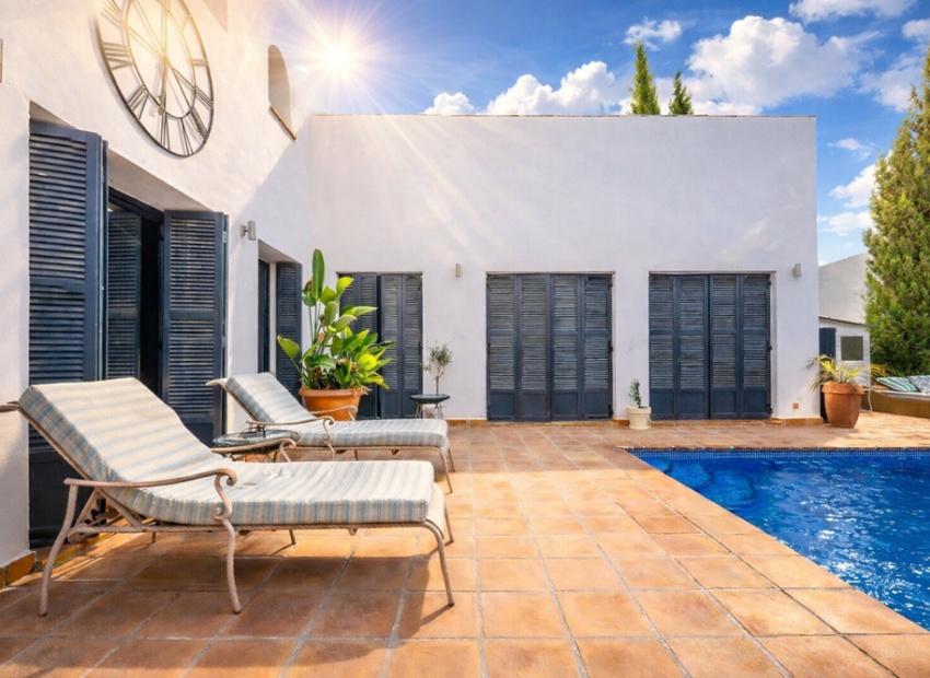 Zona barbacoa y chill out villa El Valle