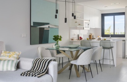 Bright open-plan living room